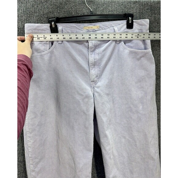 Levis Corduroy Baggy Dad Pants Womens 34 Lilac Purple Jeans Relaxed Y2K Retro - Picture 14 of 15